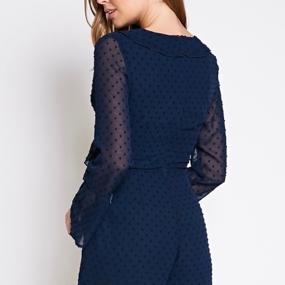 Blue lace Romper - Picture 2 of 3